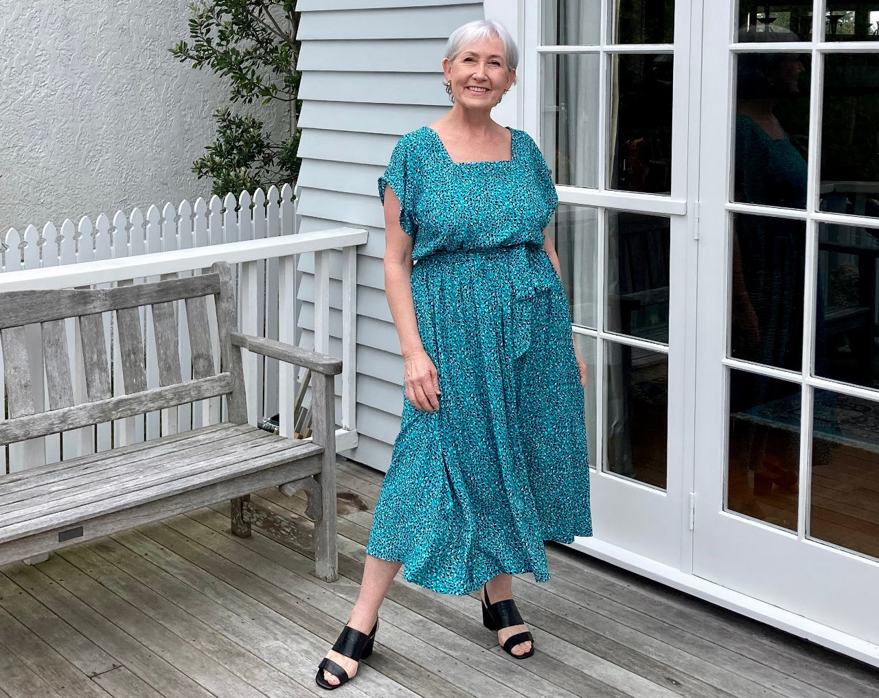 Square Neck Top Dress Hack by Jeanette @netty.hayes.sew