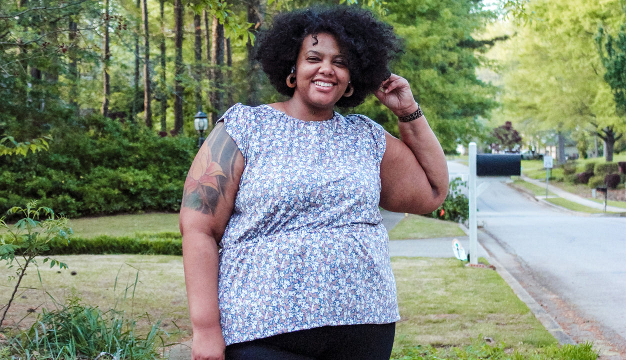 Hacking The Davenport Dress To Make A Top by @needleandthebelle