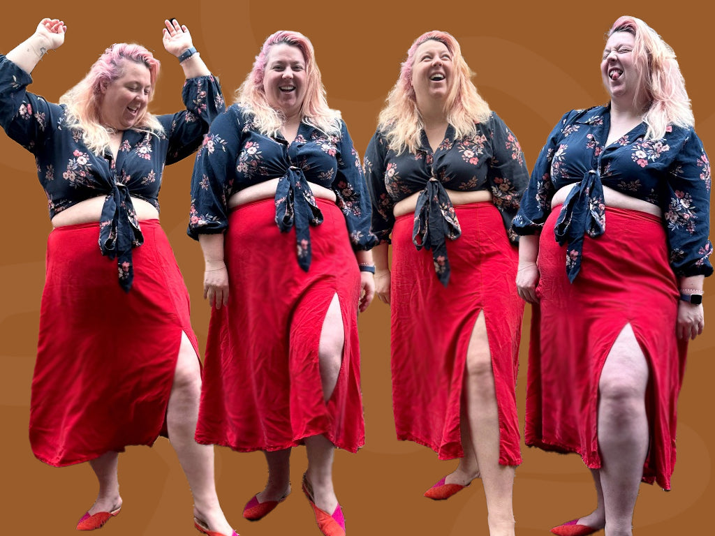 Saturday Skirt Front Split Hack by Chelsea from @itschelseaw