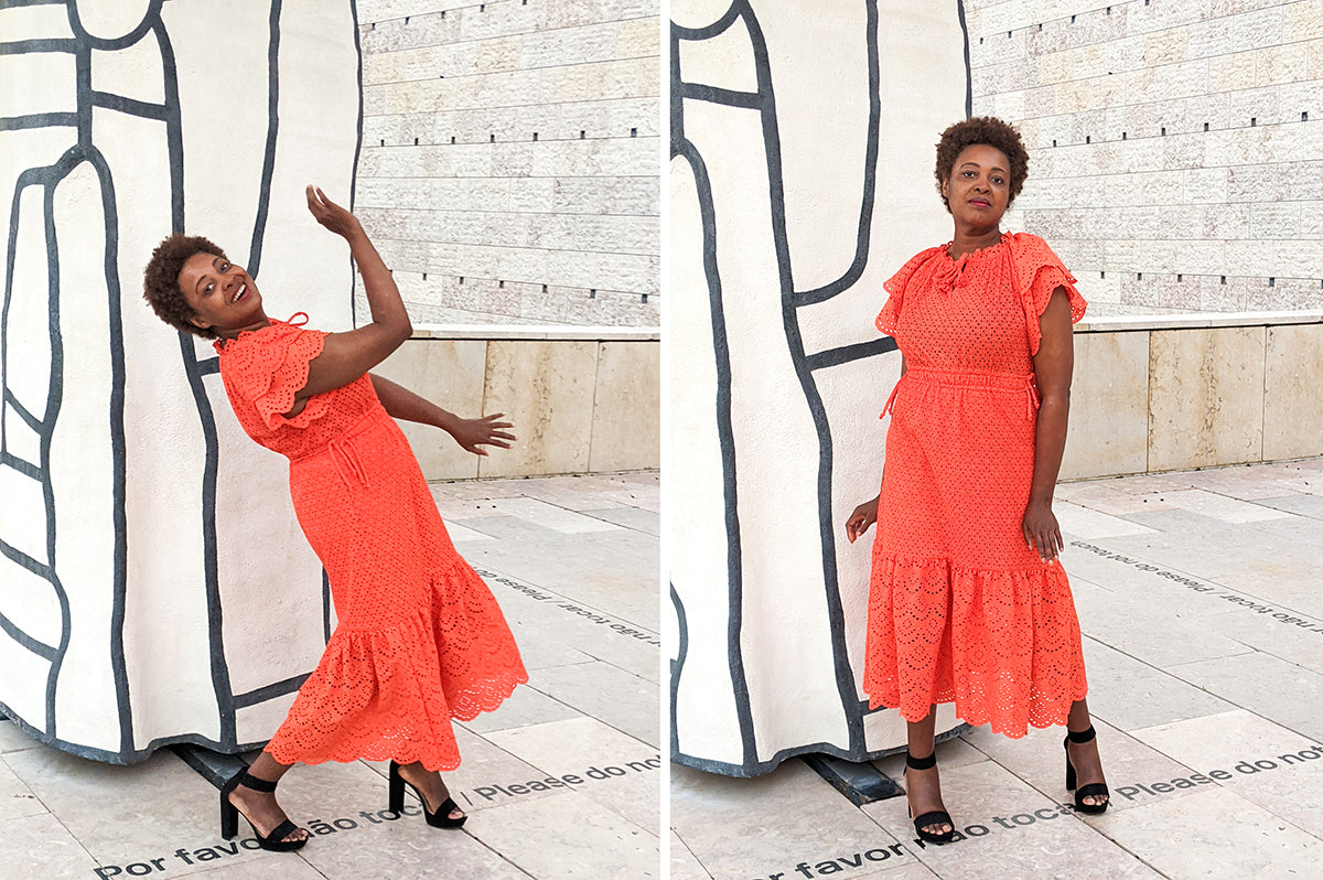Hacked Wilder Gown eyelet dress | By Pauline from @sewuthinkucan Hacked Wilder Gown eyelet dress | By Pauline from @sewuthinkucan