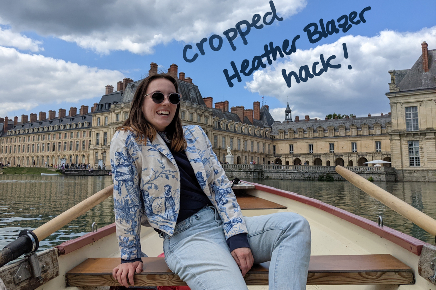 Cropped Heather Blazer Hack by Gracie @sew.like.honey