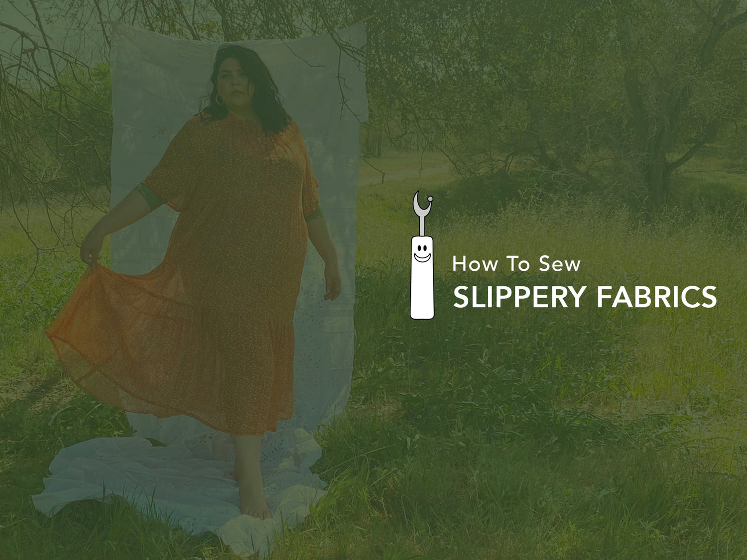 How to sew with slippery fabrics