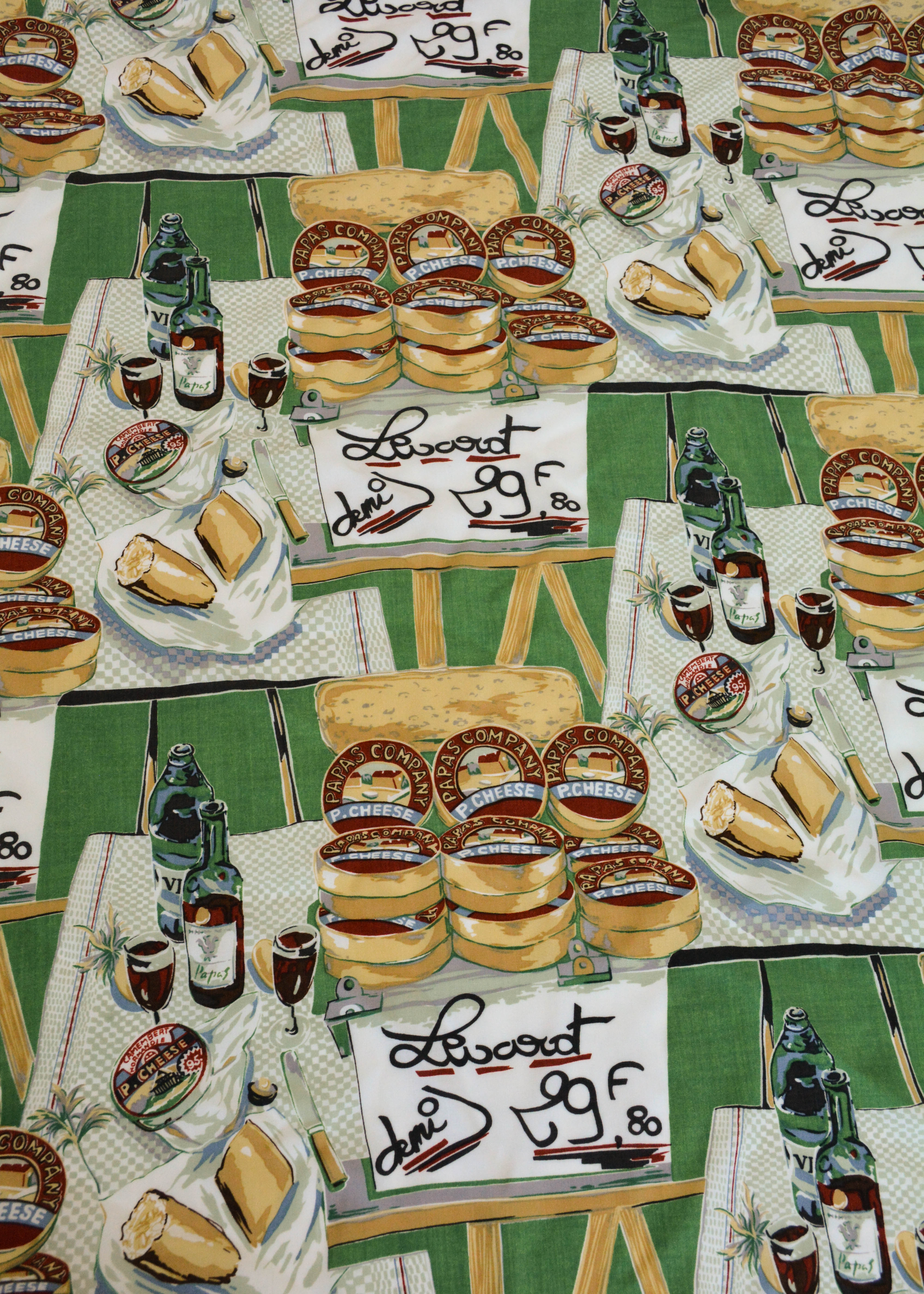 Pass the Cheese Please Rayon Fabric