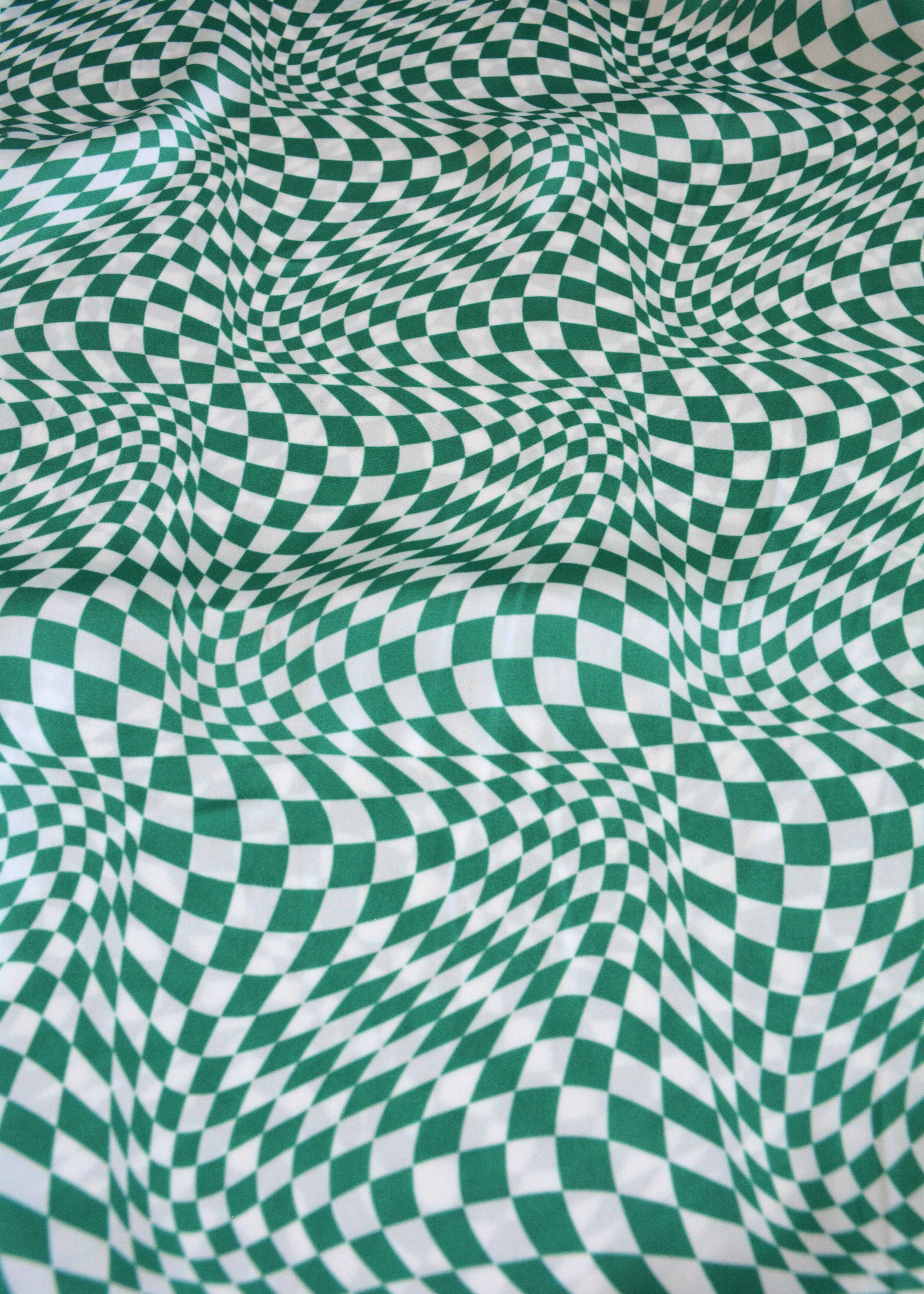 Groovy Satin Check Fabric