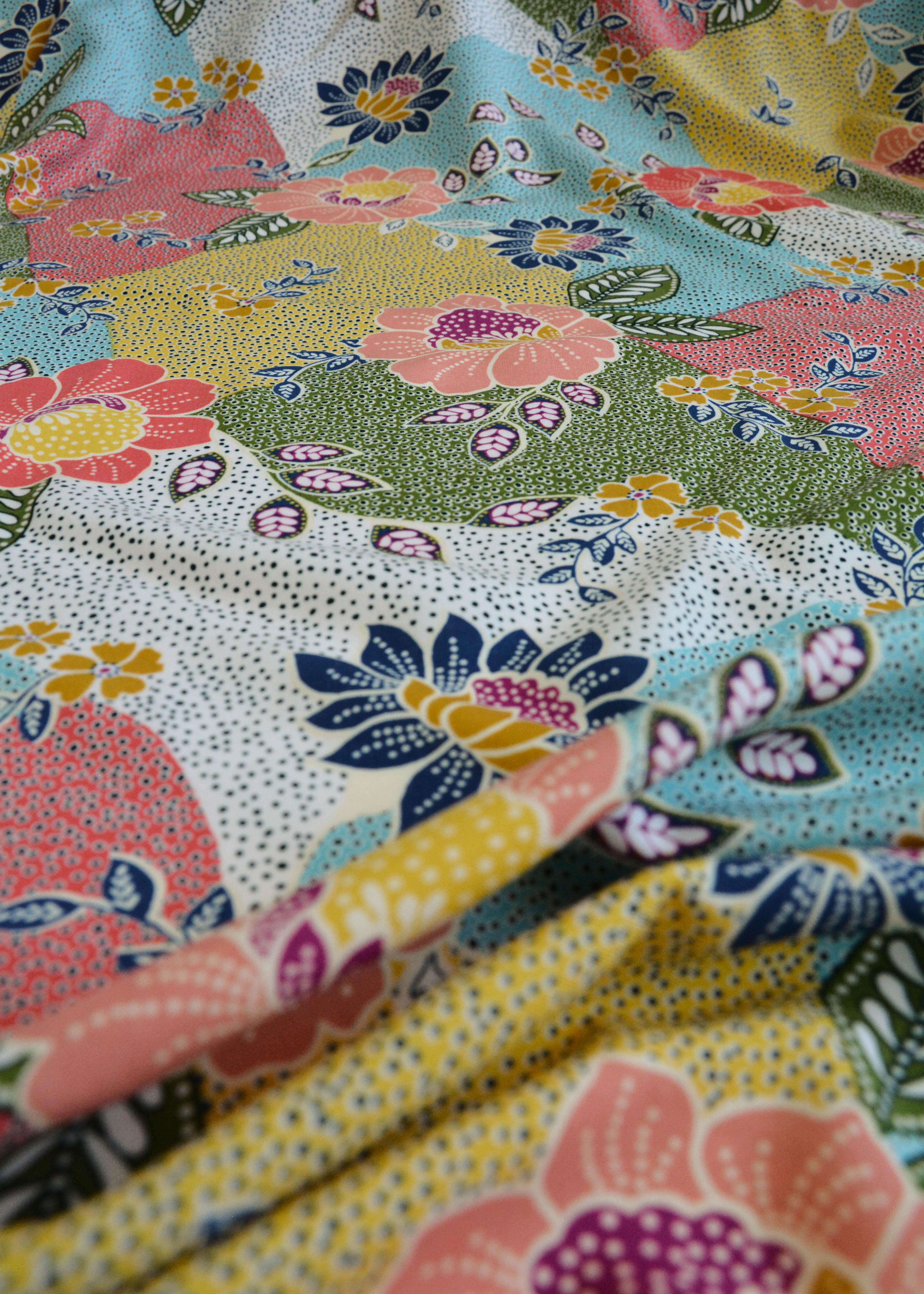 Pretty Flowers Rayon Fabric