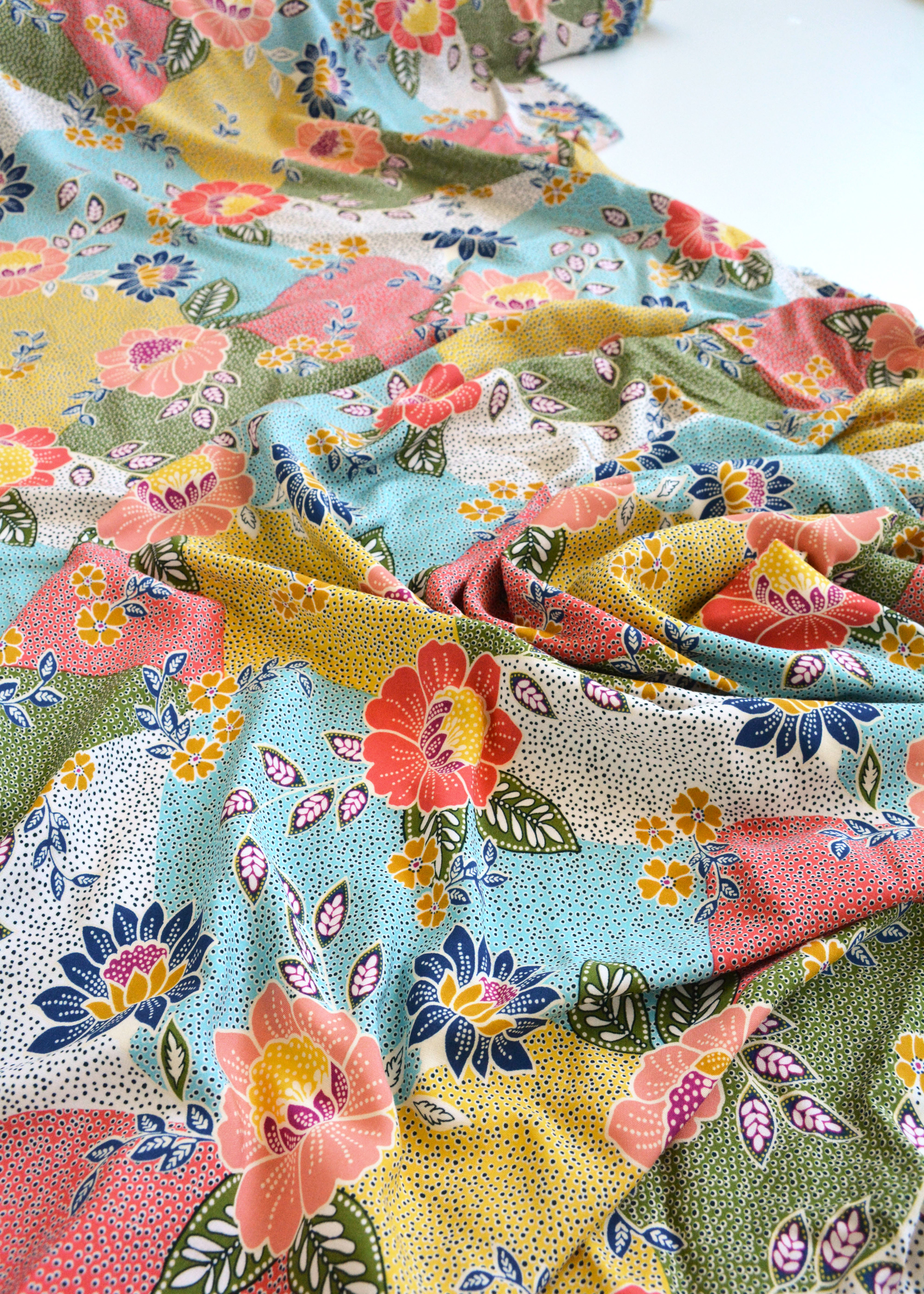 Pretty Flowers Rayon Fabric