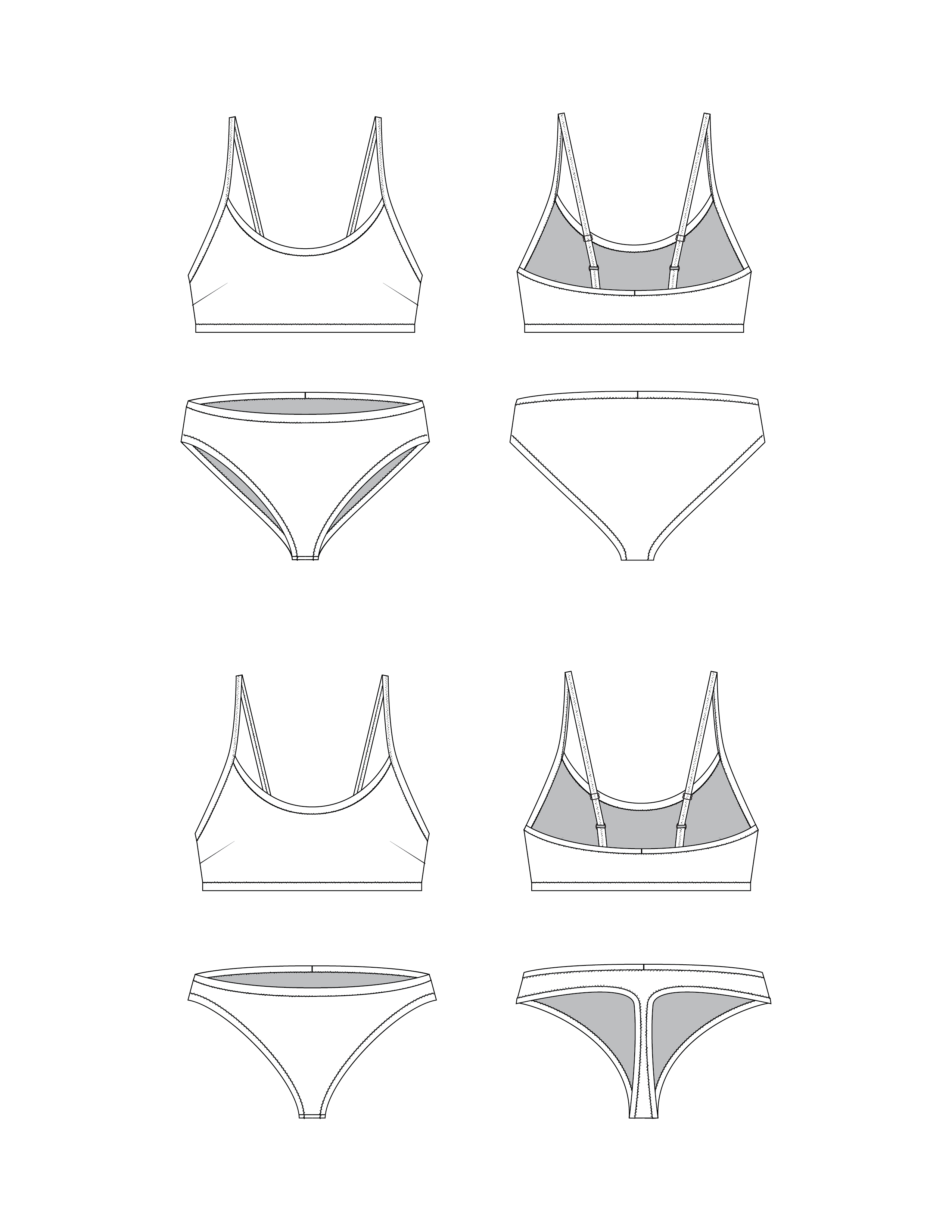Twin Lakes Two Piece - PDF Pattern