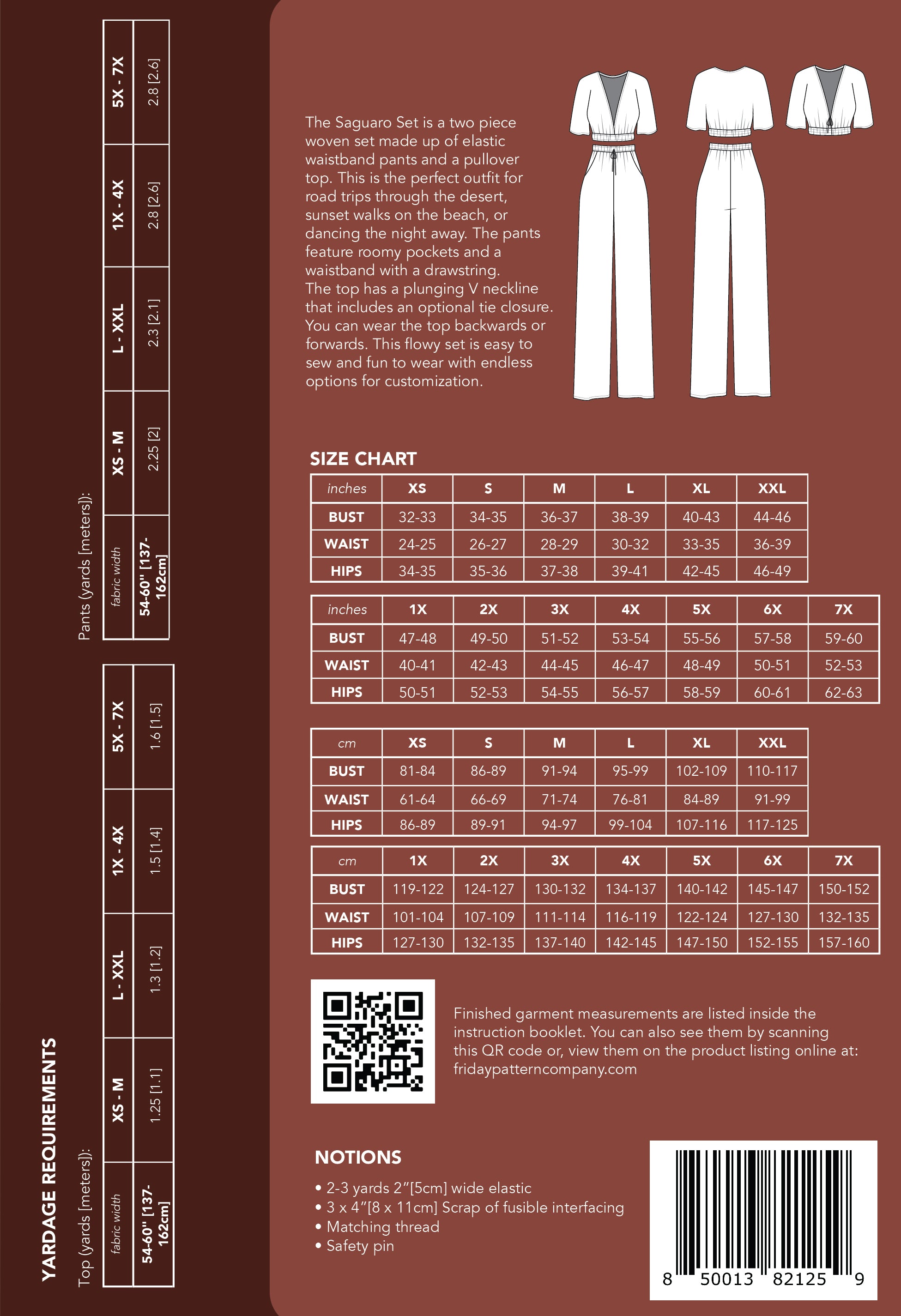 Saguaro Set - Printed Pattern