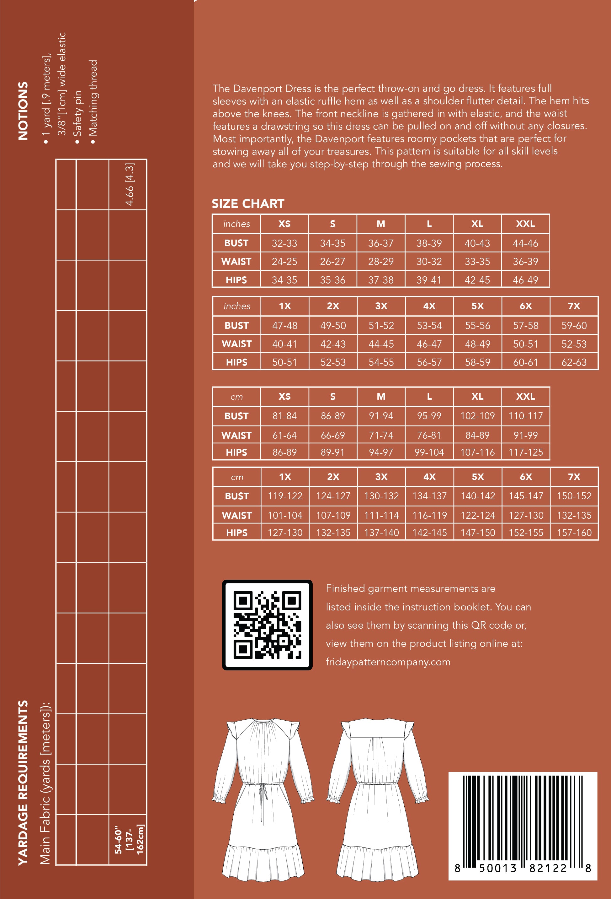 Davenport Dress - Printed Pattern