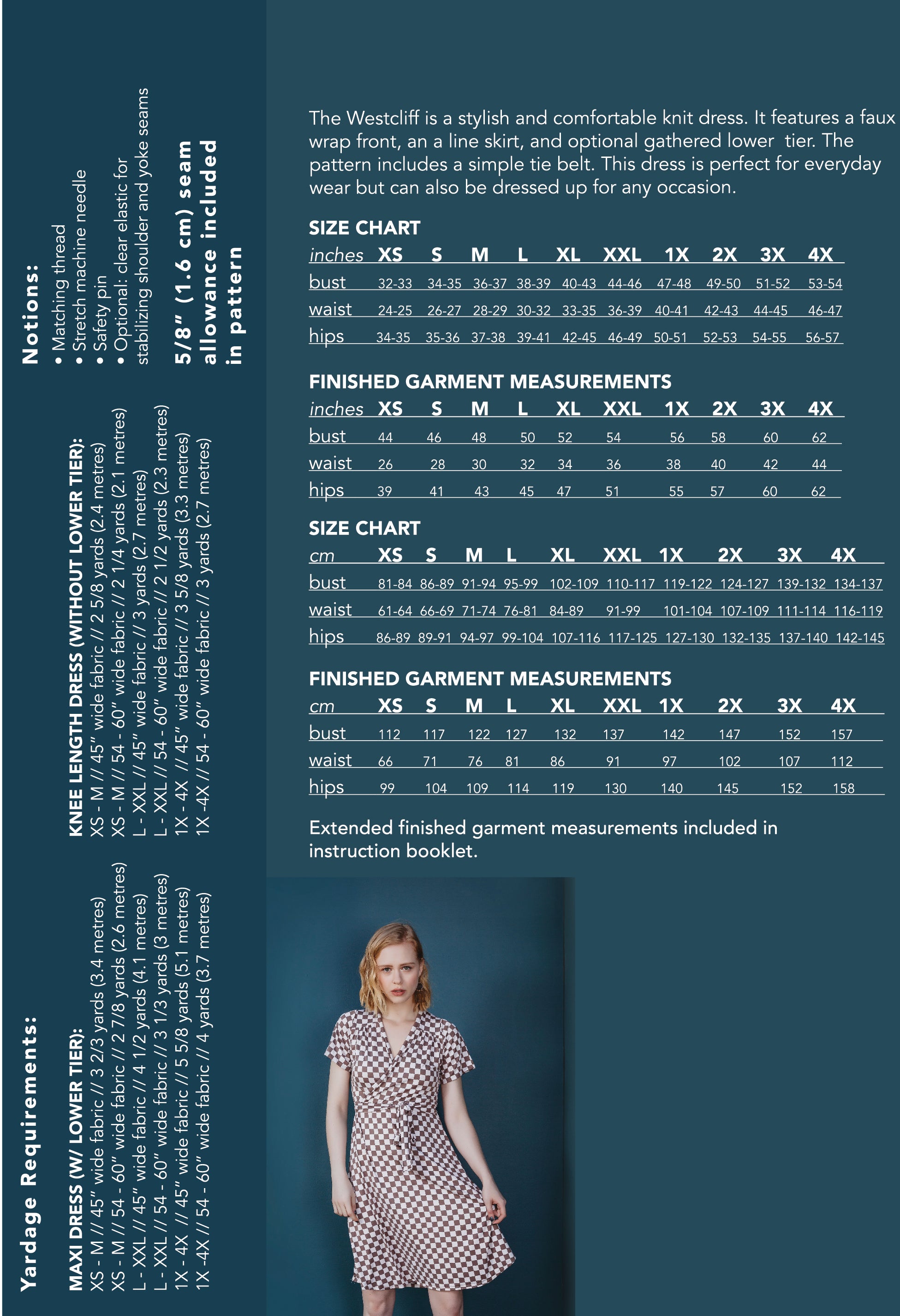 The Westcliff Dress - Printed Pattern