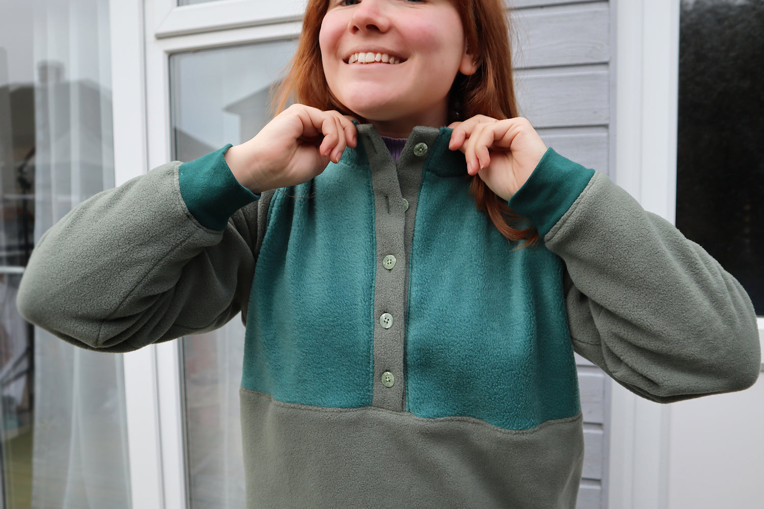 Arlo Track Jacket Button Up Sweater Hack