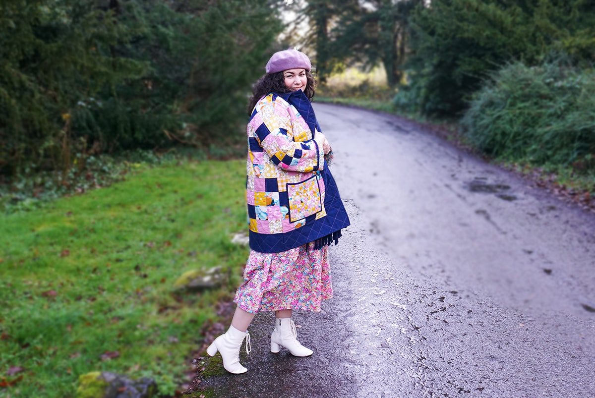 Patchwork Quilted Ilford Jacket By Sam from Purple Sewing Cloud
