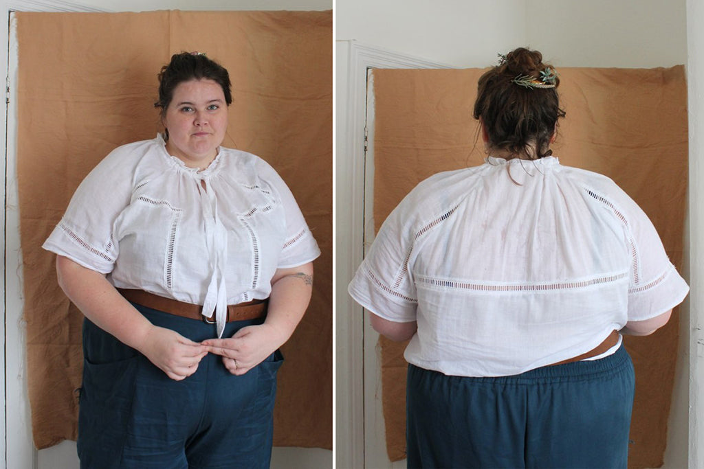Wilder Top with Lace insert hack - By @SewnbyEle