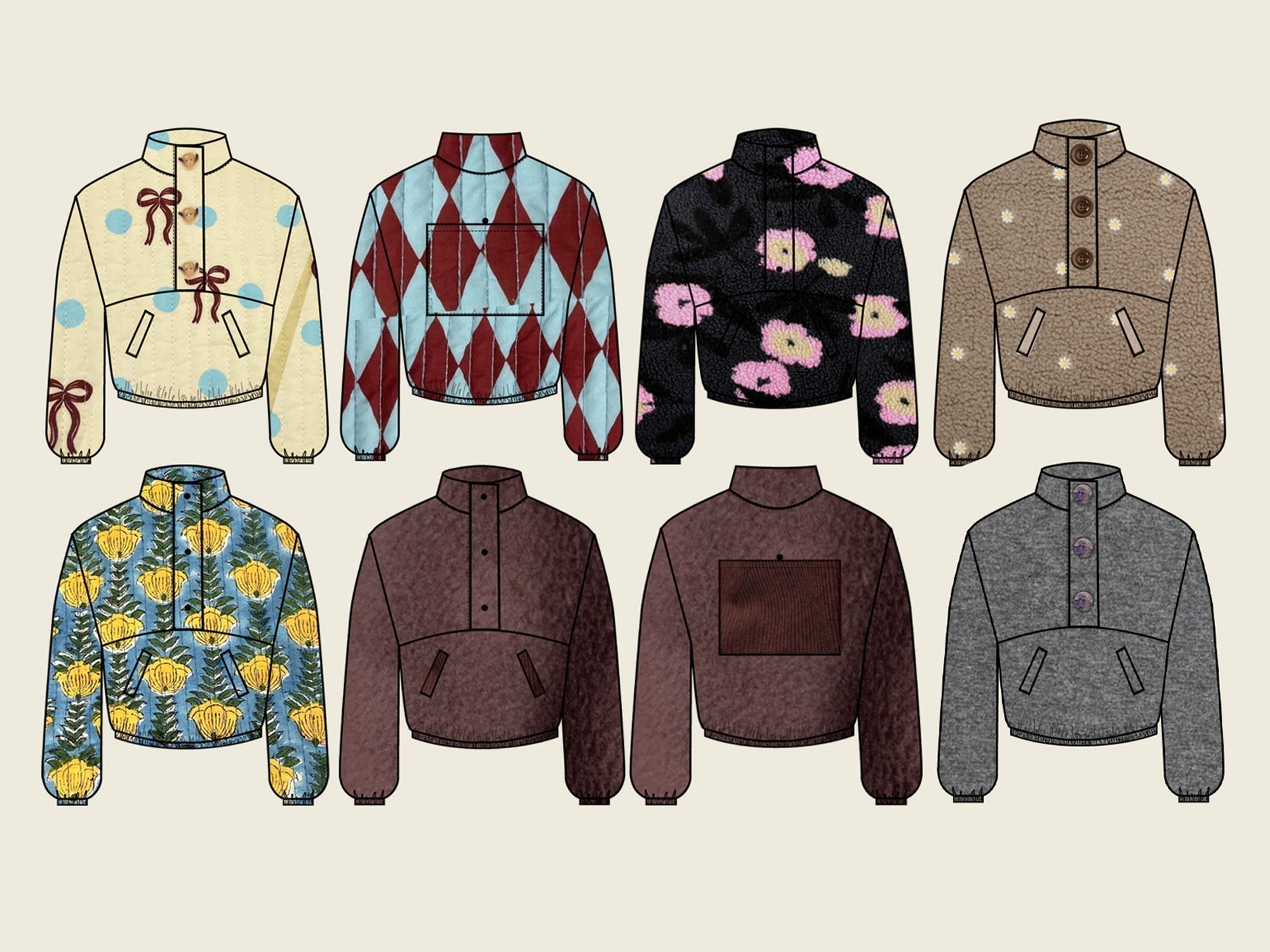 Pogonip Pullover Sewing Mock Ups