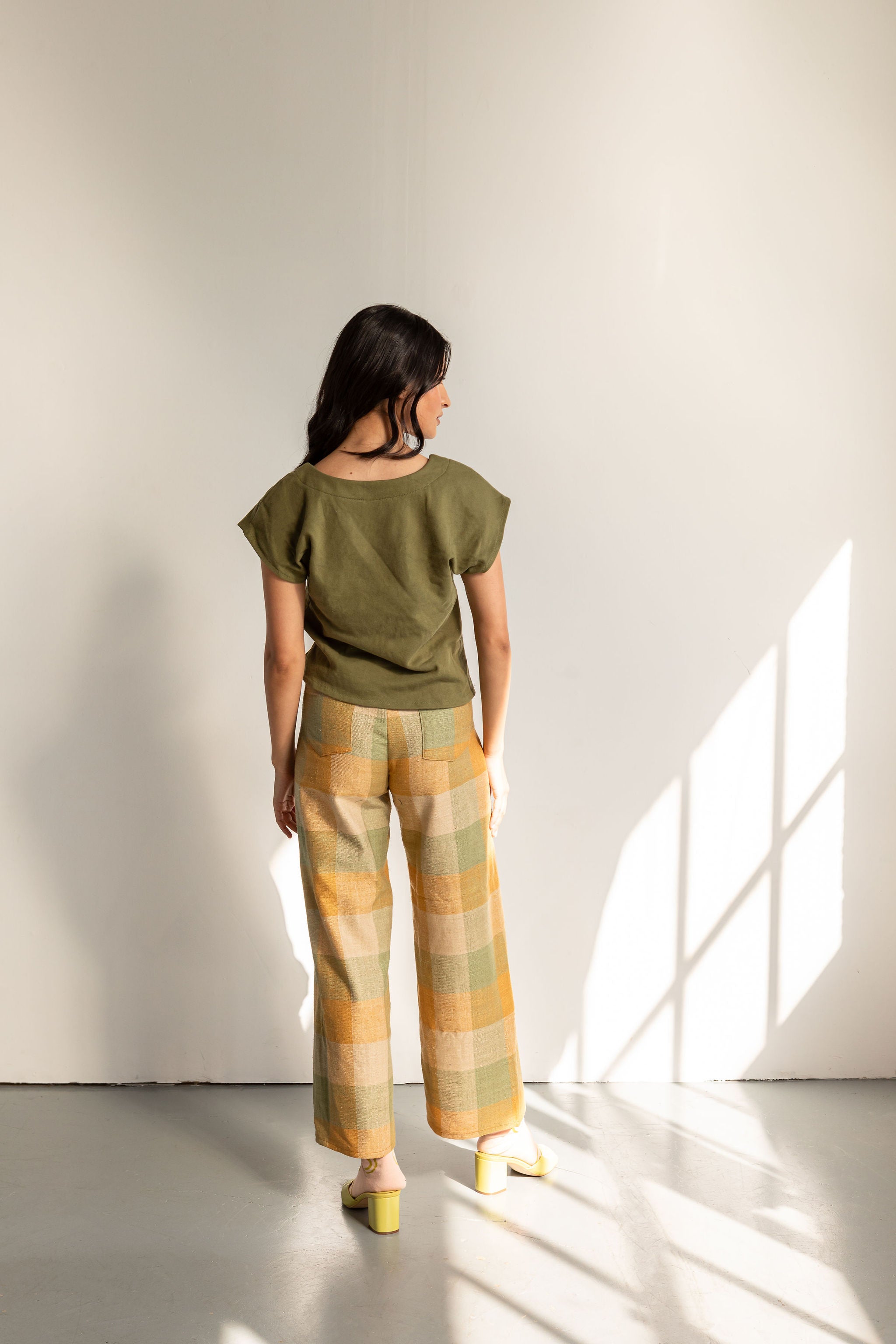 Square Neck Top - Printed Pattern