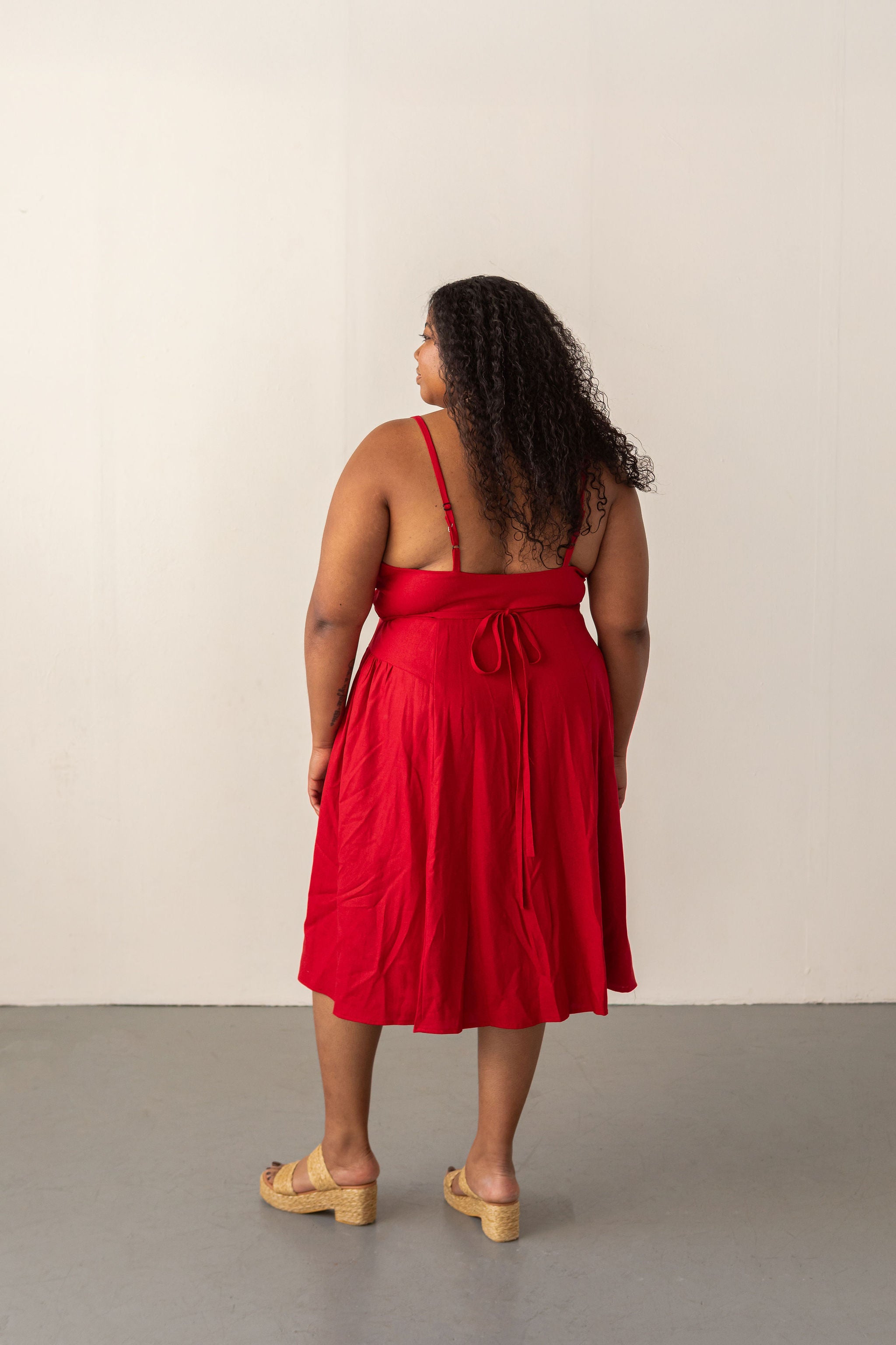 red wrap dress Wren Wrap Dress