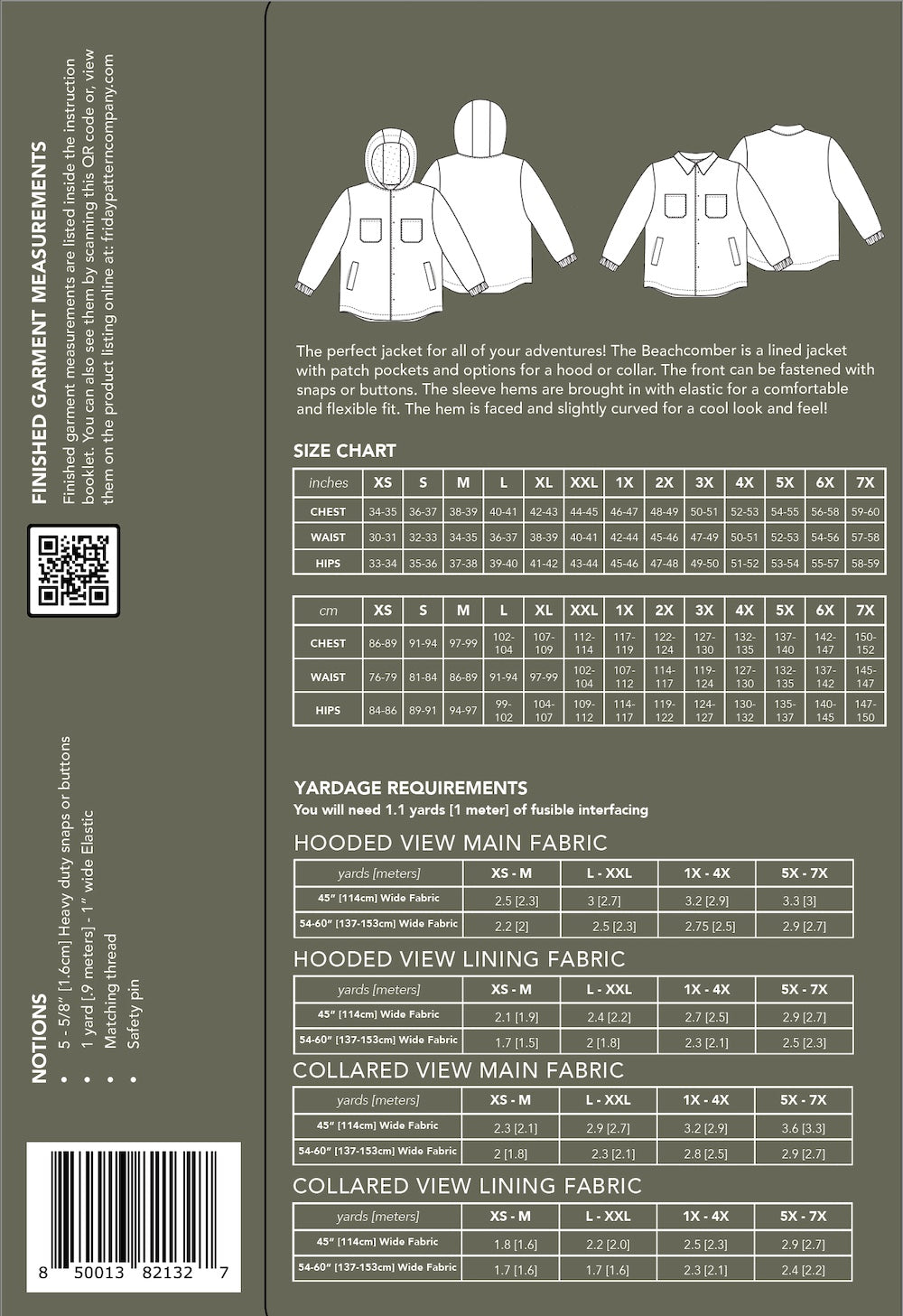 Beachcomber Jacket - Printed Pattern