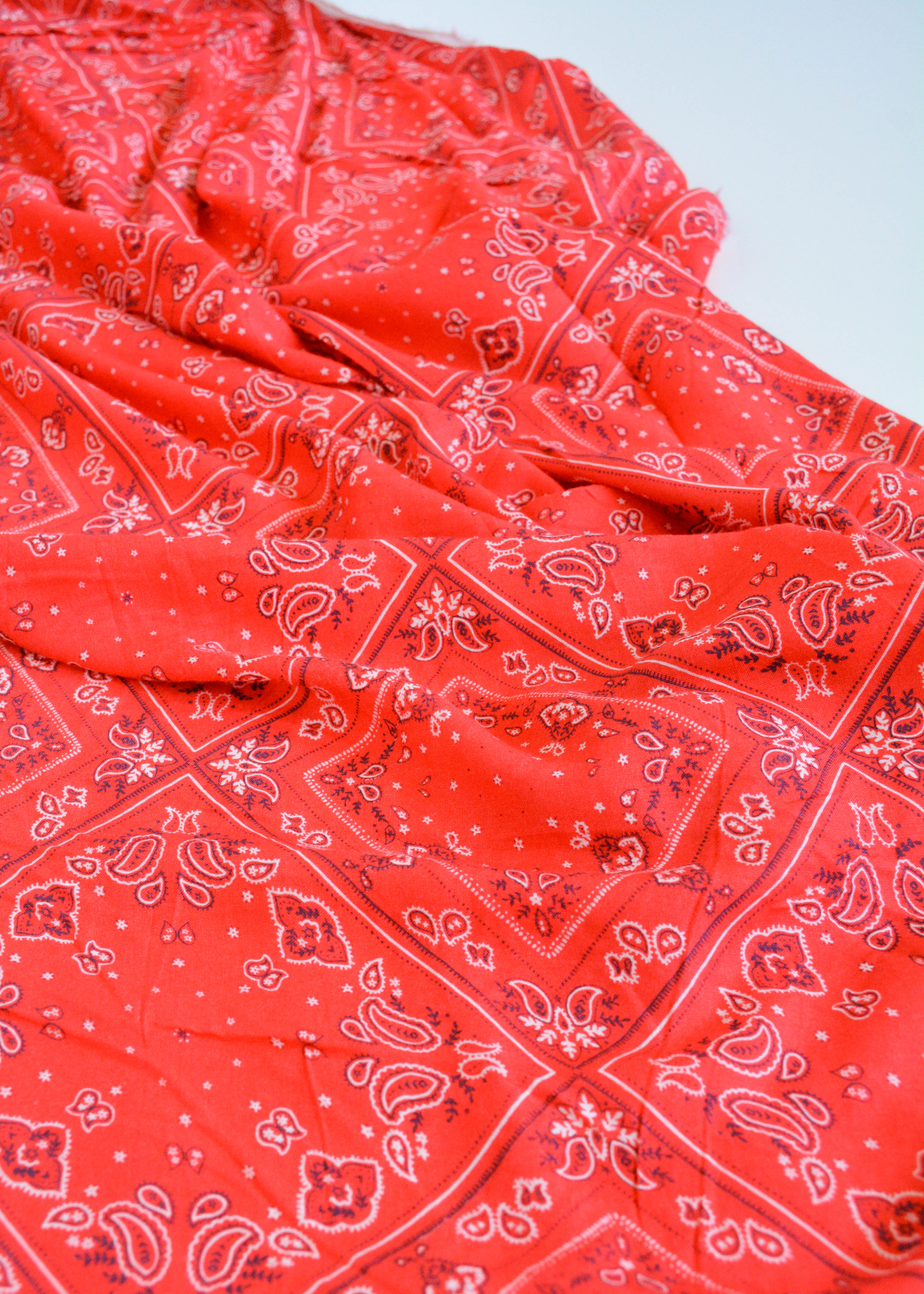 Bias Bandana Bonanza Rayon Fabric