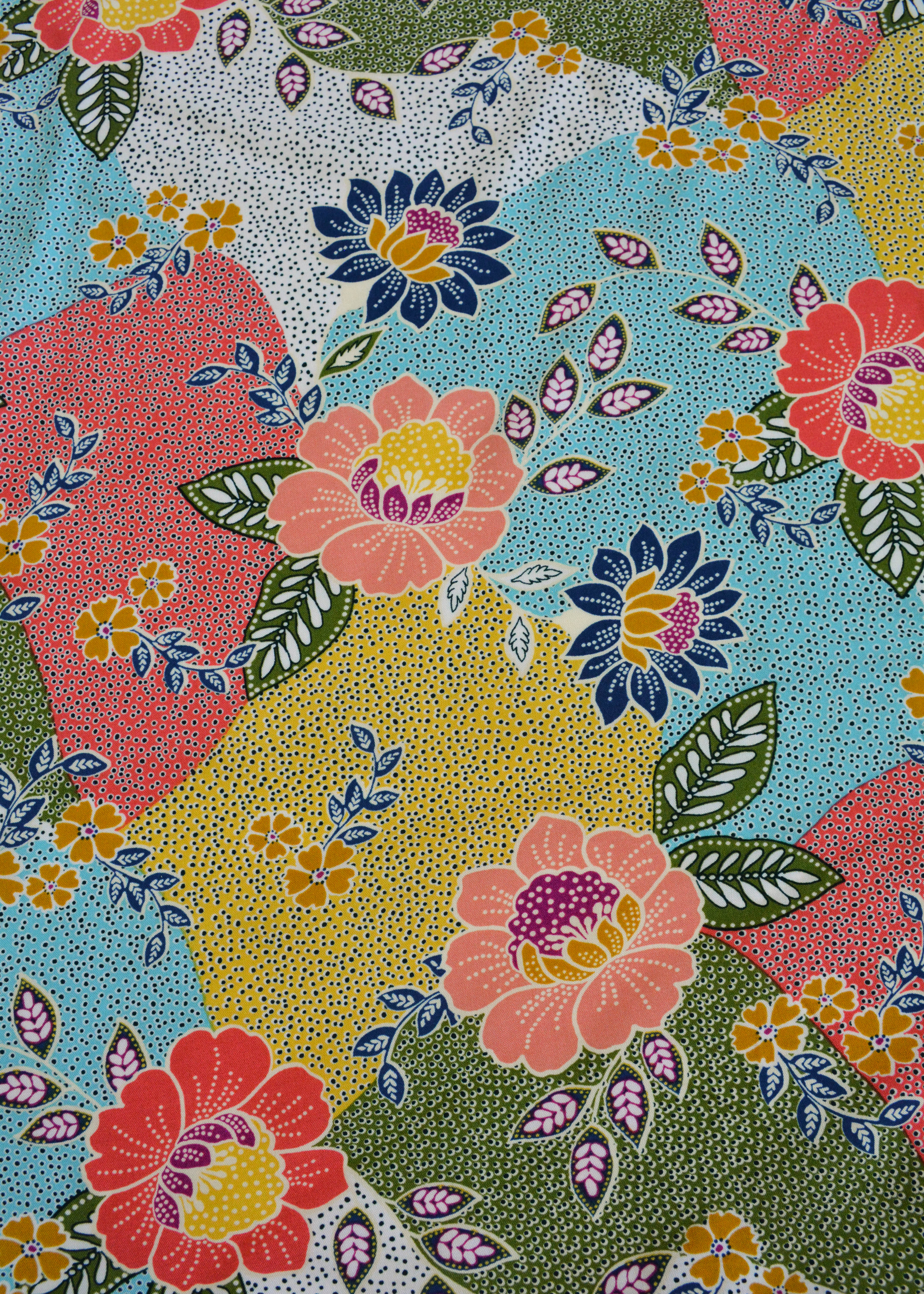 Pretty Flowers Rayon Fabric
