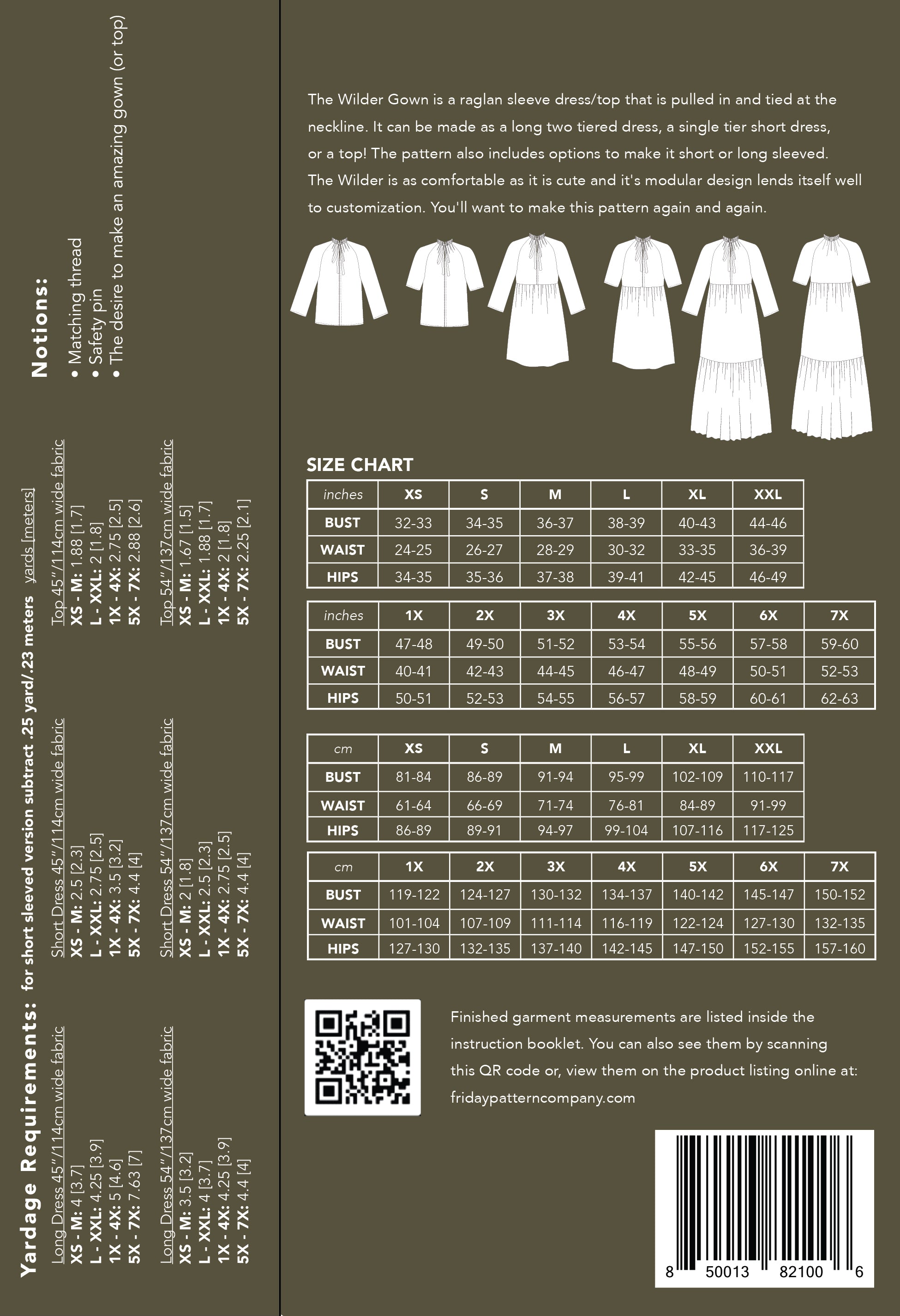 Wilder Gown - Printed Pattern