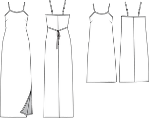 Saltwater Slip Dress - Printed Pattern