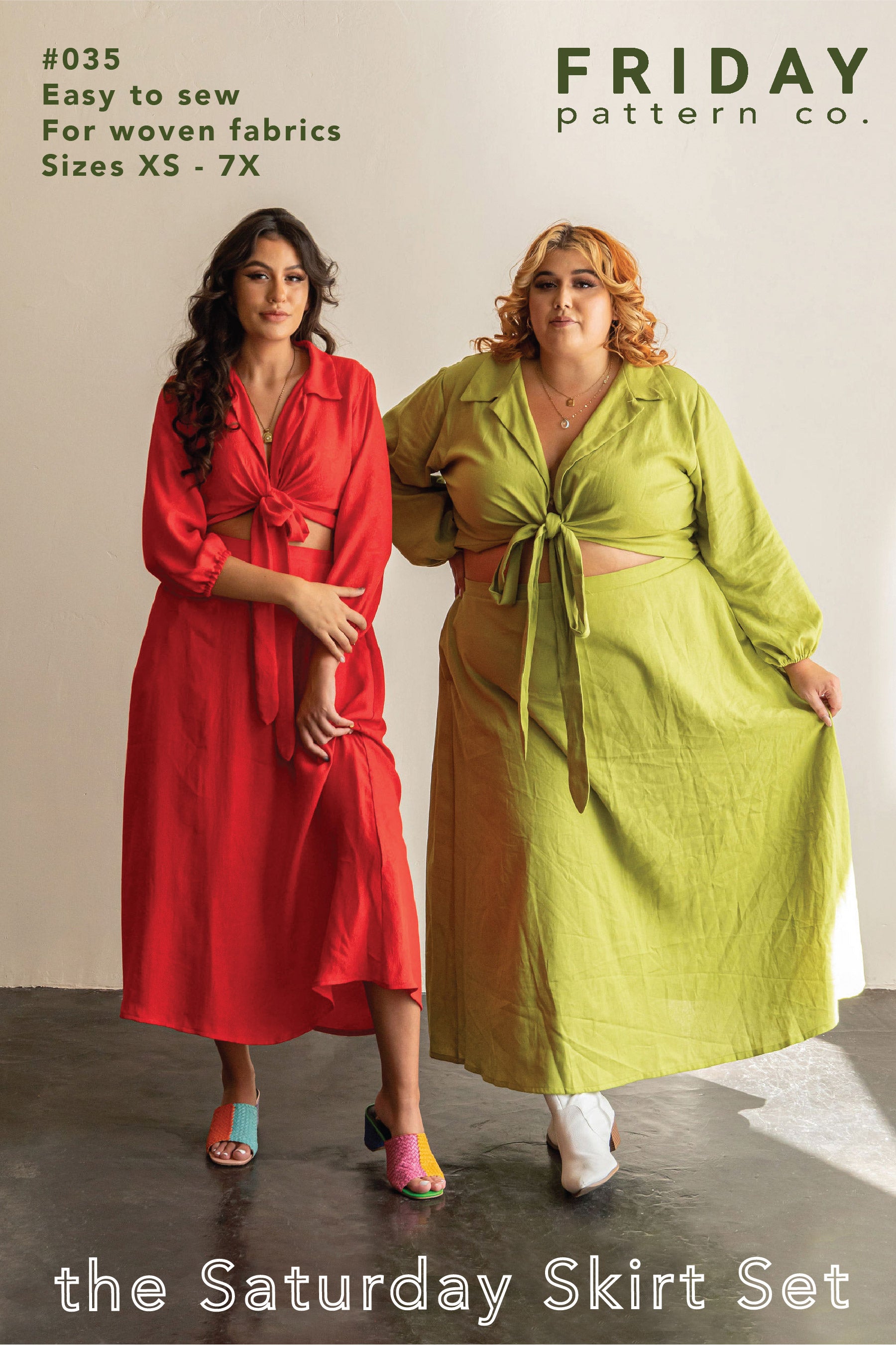 Saturday Skirt Set Pattern - Friday Pattern Company Saturday Skirt Set Pattern - Friday Pattern Company