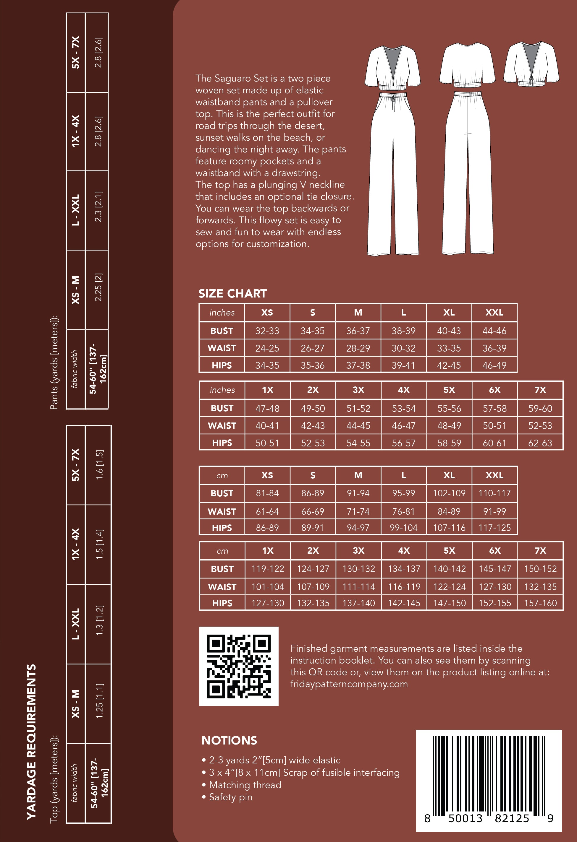 Saguaro Set Printed Pattern – EWE fine fiber goods