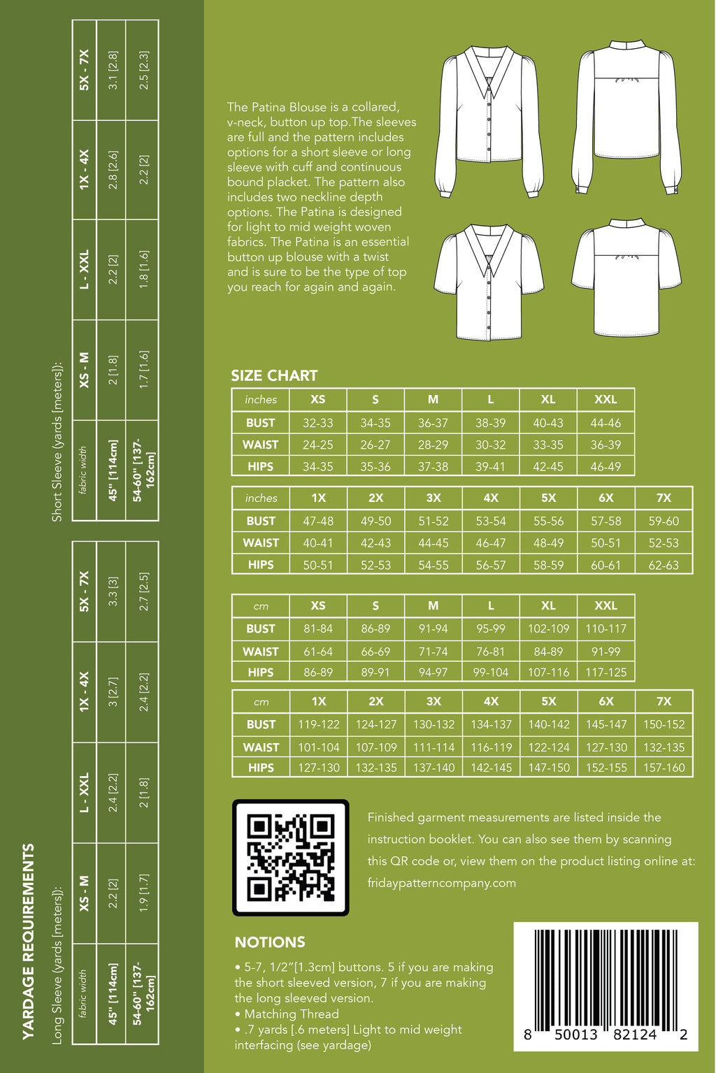 Printed Patterns – Friday Pattern Company