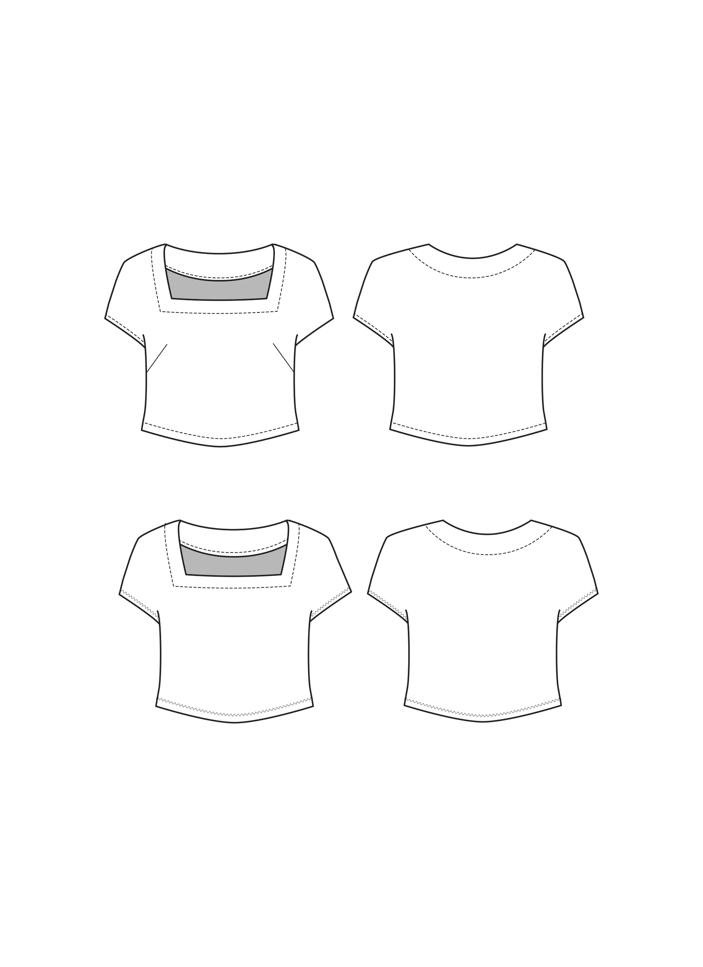 Sewing Pattern – Nora Square Neck Lounge Crop Top – Sewing